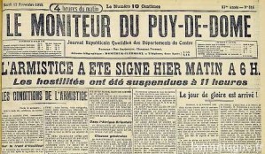 blog -armistice du 11 nov 1918_moniteur-du-puy-de-dome