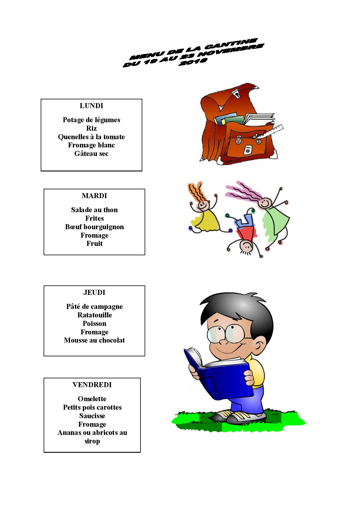 MENU DE LA CANTINE DU 19 au 23 novembre 2018-page-001